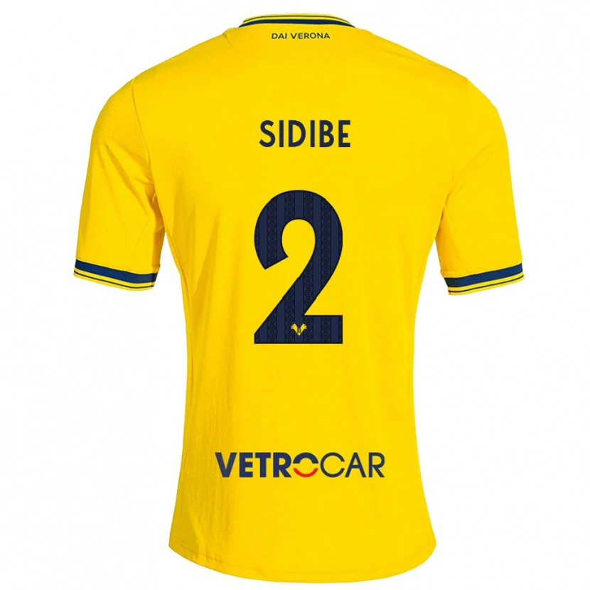 Danxen Hombre Camiseta Amoro Sidibe #2 Amarillo Rojo 2ª Equipación 2026/27 La Camisa México