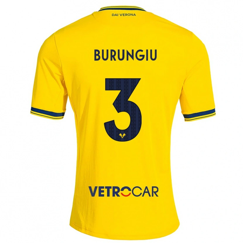 Danxen Hombre Camiseta Luca Burungiu #3 Amarillo Rojo 2ª Equipación 2026/27 La Camisa México