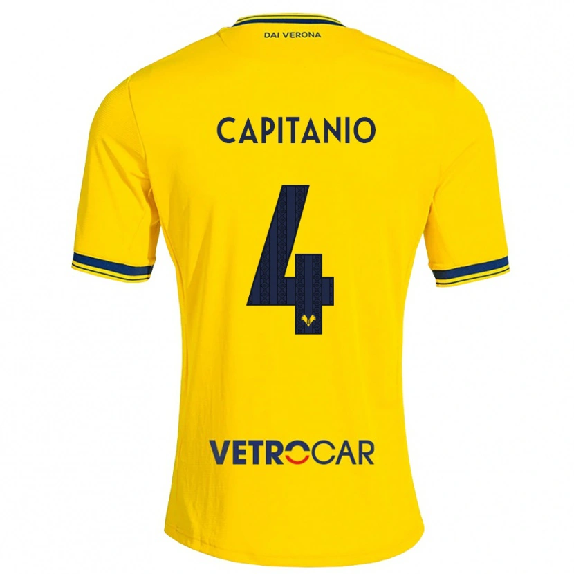Danxen Hombre Camiseta Alex Capitanio #4 Amarillo Rojo 2ª Equipación 2026/27 La Camisa México
