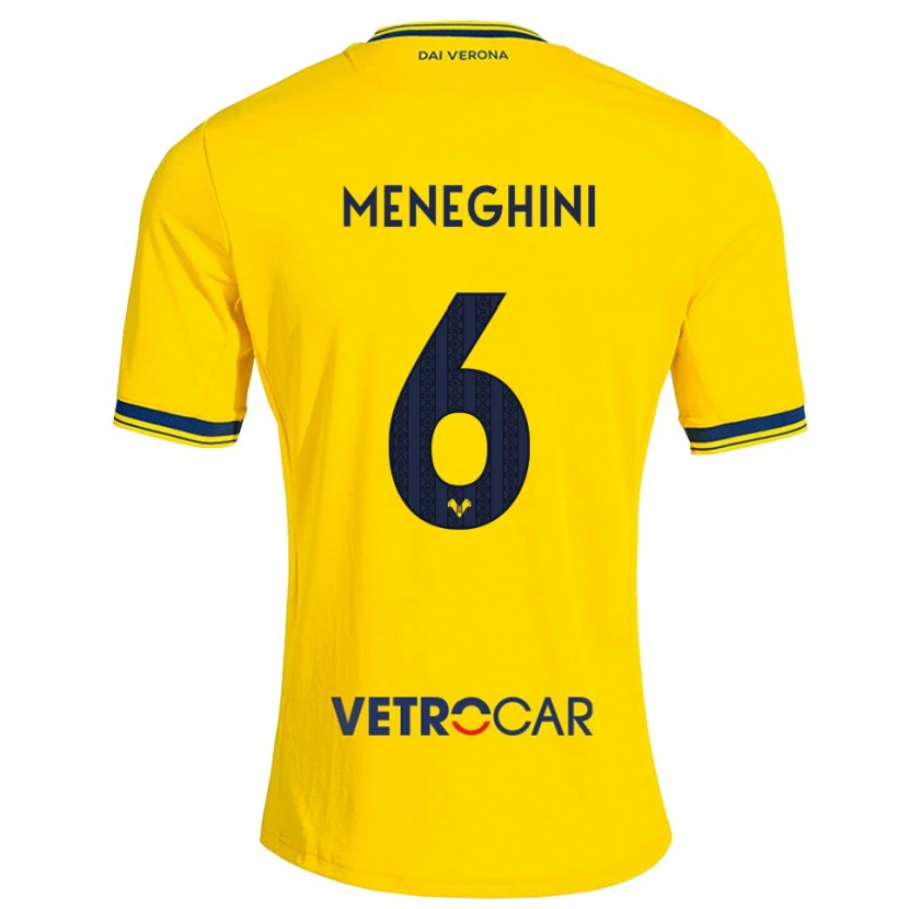 Danxen Hombre Camiseta Sofia Meneghini #6 Amarillo Rojo 2ª Equipación 2026/27 La Camisa México