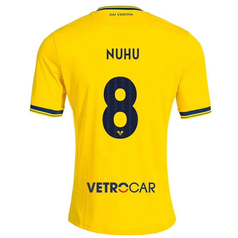Danxen Hombre Camiseta Obed Nuhu #8 Amarillo Rojo 2ª Equipación 2026/27 La Camisa México