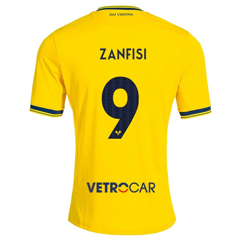 Danxen Hombre Camiseta Riccardo Zanfisi #9 Amarillo Rojo 2ª Equipación 2026/27 La Camisa México