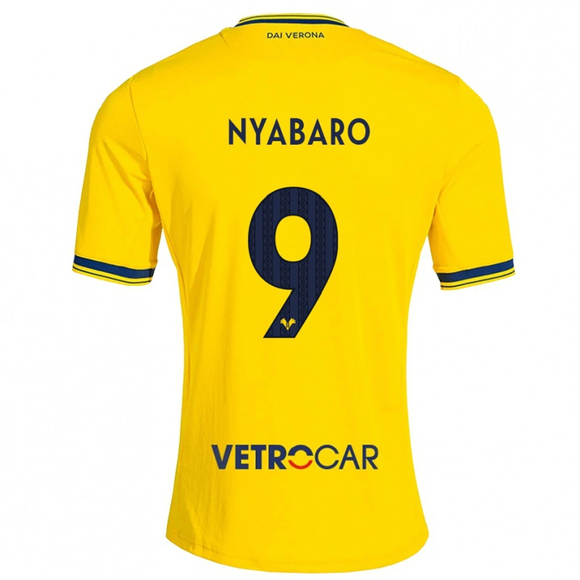 Danxen Hombre Camiseta Nicholas Nyabaro #9 Amarillo Rojo 2ª Equipación 2026/27 La Camisa México