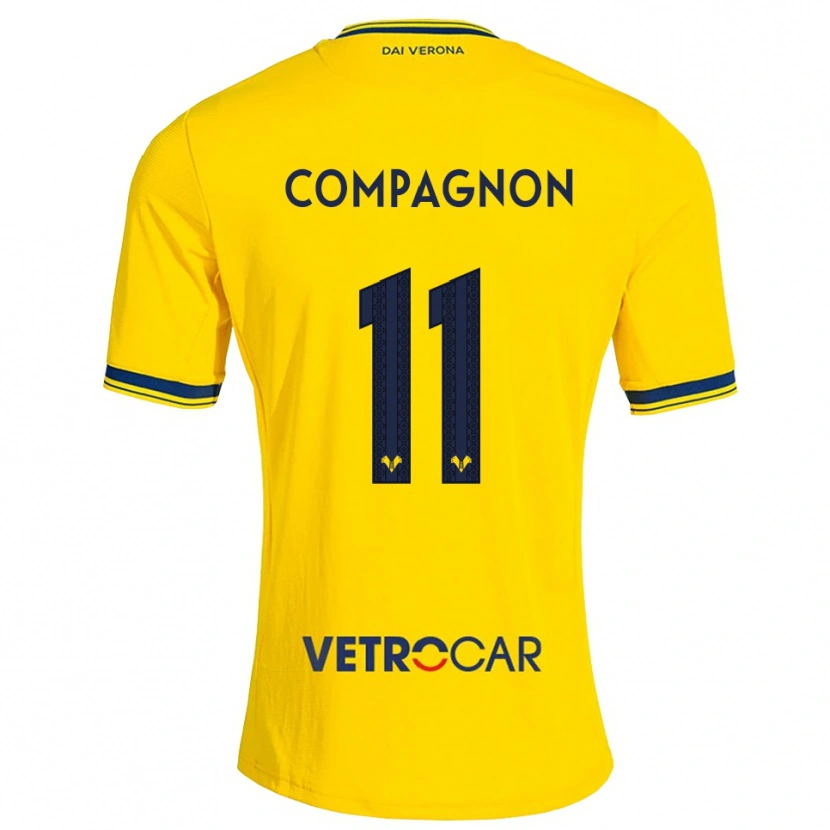 Danxen Hombre Camiseta Mattia Compagnon #11 Amarillo Rojo 2ª Equipación 2026/27 La Camisa México
