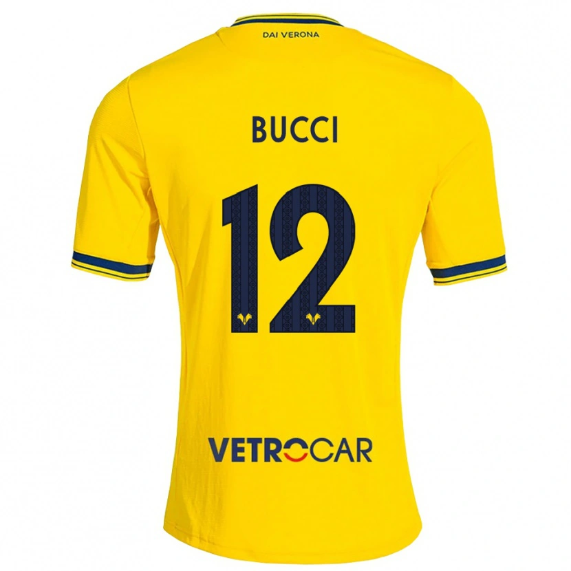 Danxen Hombre Camiseta Irene Bucci #12 Amarillo Rojo 2ª Equipación 2026/27 La Camisa México