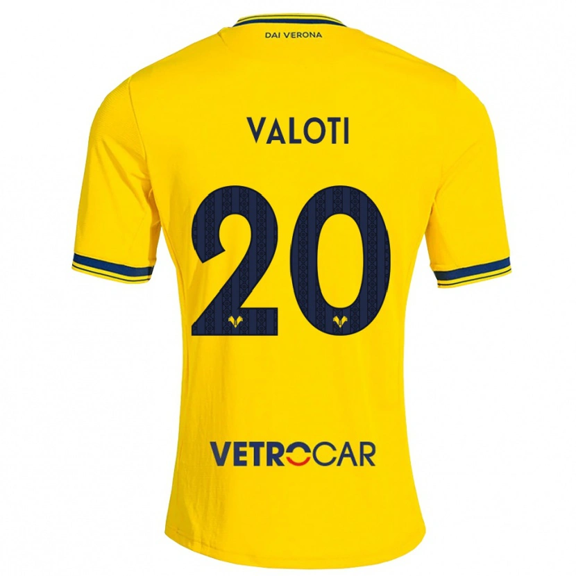 Danxen Hombre Camiseta Alessandro Valoti #20 Amarillo Rojo 2ª Equipación 2026/27 La Camisa México