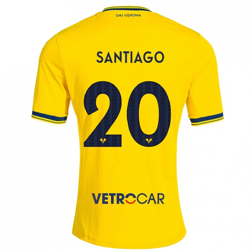 Danxen Hombre Camiseta Yellu Santiago #20 Amarillo Rojo 2ª Equipación 2026/27 La Camisa México