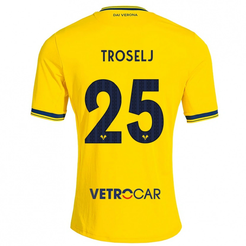 Danxen Hombre Camiseta Ethan Troselj #25 Amarillo Rojo 2ª Equipación 2026/27 La Camisa México