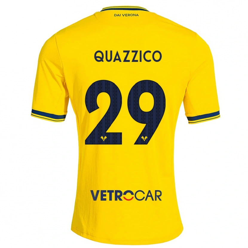 Danxen Hombre Camiseta Francesca Quazzico #29 Amarillo Rojo 2ª Equipación 2026/27 La Camisa México