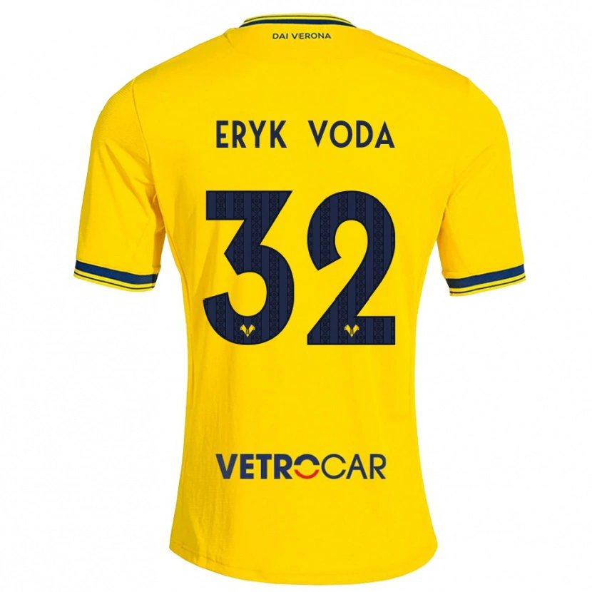 Danxen Hombre Camiseta Andrei Eryk Voda #32 Amarillo Rojo 2ª Equipación 2026/27 La Camisa México