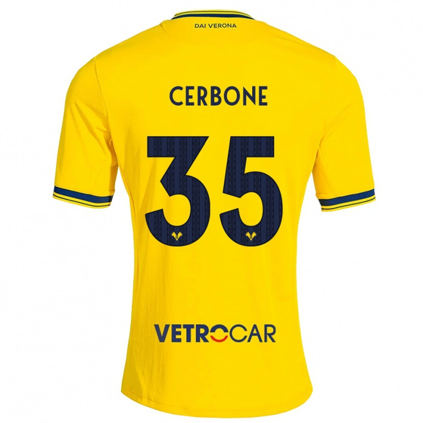 Danxen Hombre Camiseta Salvatore Cerbone #35 Amarillo Rojo 2ª Equipación 2026/27 La Camisa México
