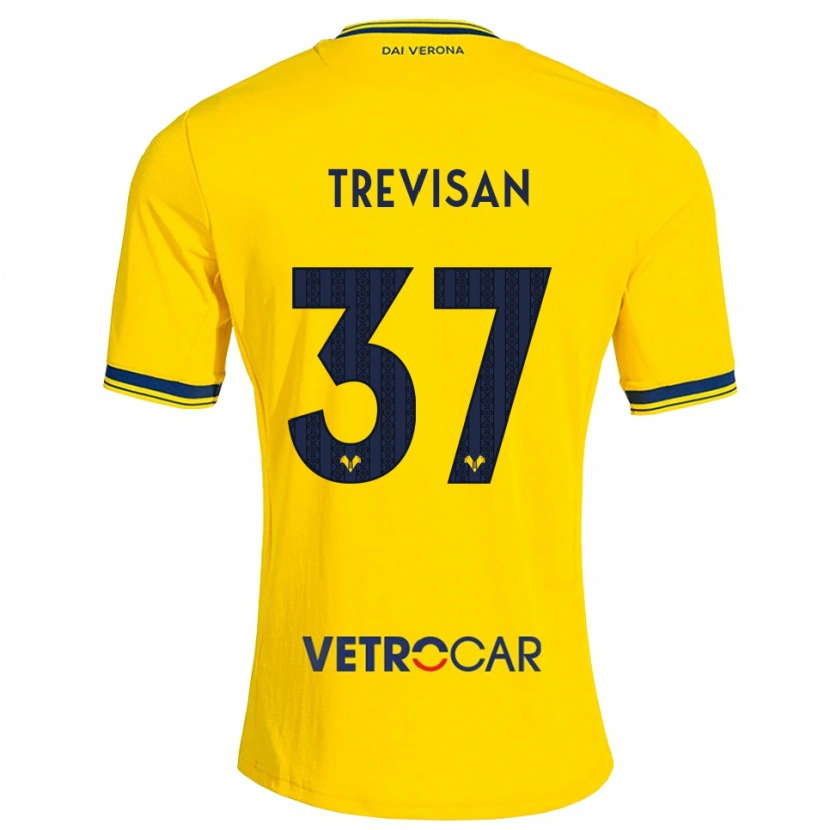 Danxen Hombre Camiseta Michael Trevisan #37 Amarillo Rojo 2ª Equipación 2026/27 La Camisa México