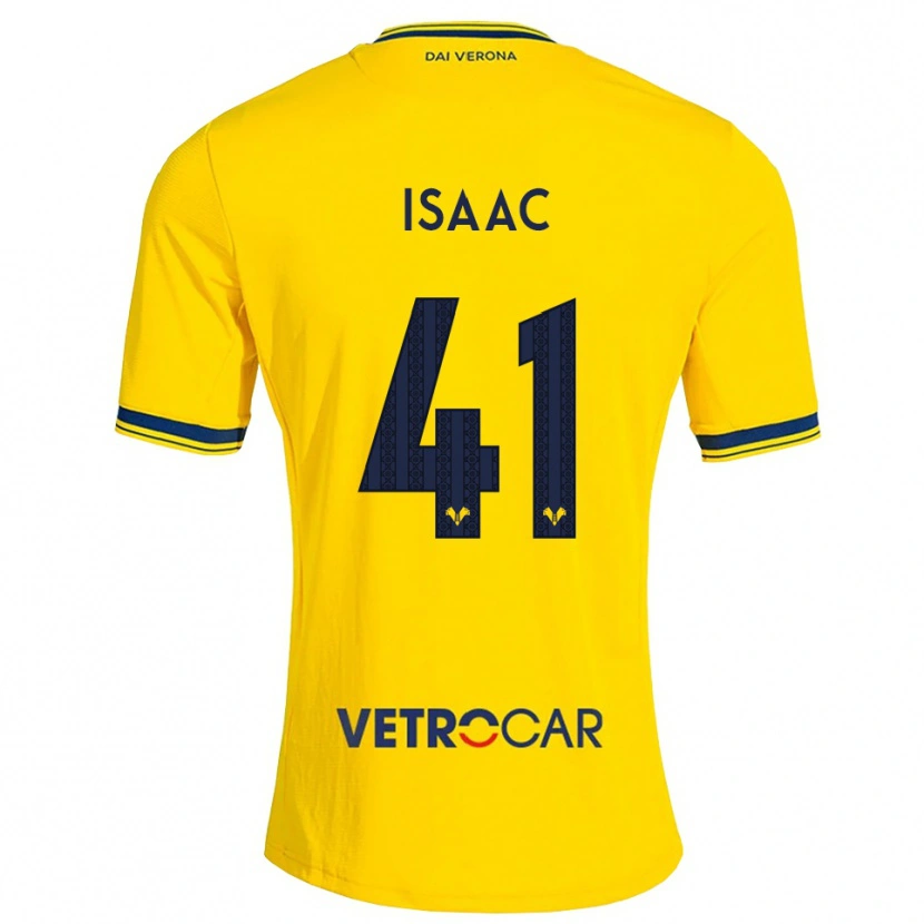 Danxen Hombre Camiseta Isaac Aguiar Tomich #41 Amarillo Rojo 2ª Equipación 2026/27 La Camisa México