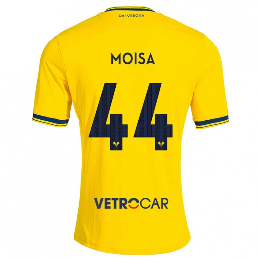 Danxen Hombre Camiseta Davide Moisa #44 Amarillo Rojo 2ª Equipación 2026/27 La Camisa México