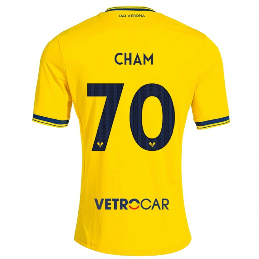 Danxen Hombre Camiseta Fallou Cham #70 Amarillo Rojo 2ª Equipación 2026/27 La Camisa México