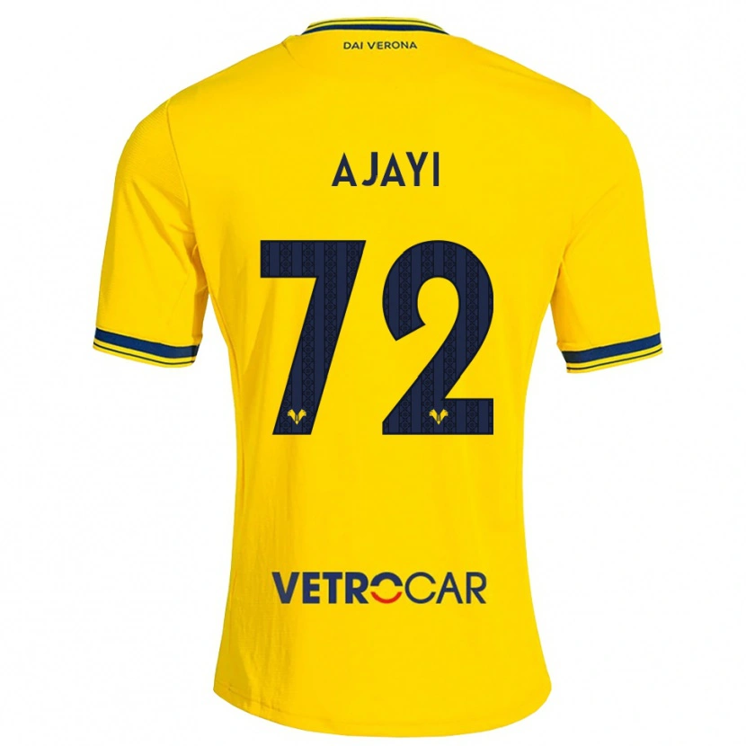 Danxen Hombre Camiseta Junior Ajayi #72 Amarillo Rojo 2ª Equipación 2026/27 La Camisa México