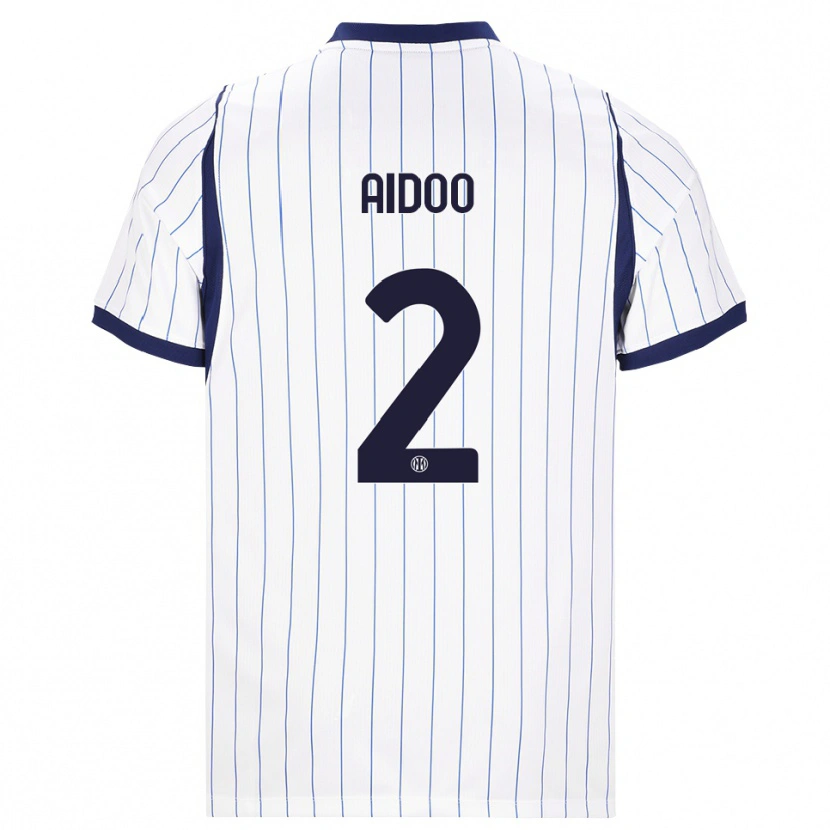 Danxen Hombre Camiseta Mike Aidoo #2 Blanco Azul Marino 2ª Equipación 2026/27 La Camisa México