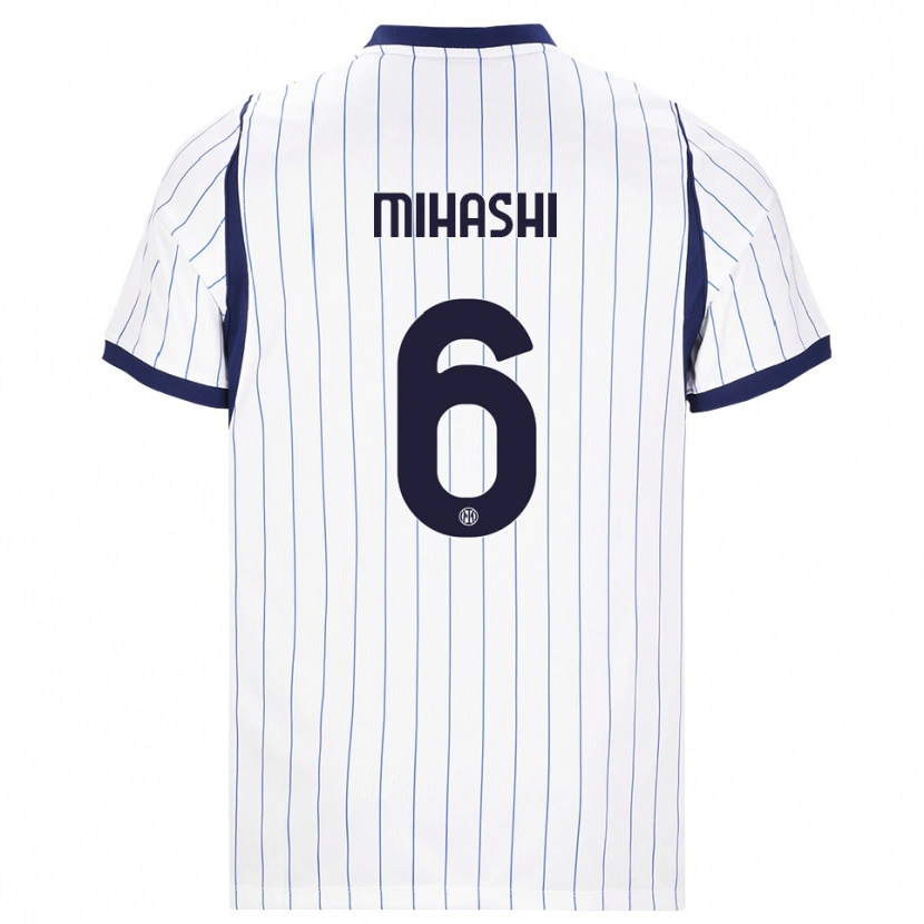 Danxen Hombre Camiseta Mana Mihashi #6 Blanco Azul Marino 2ª Equipación 2026/27 La Camisa México