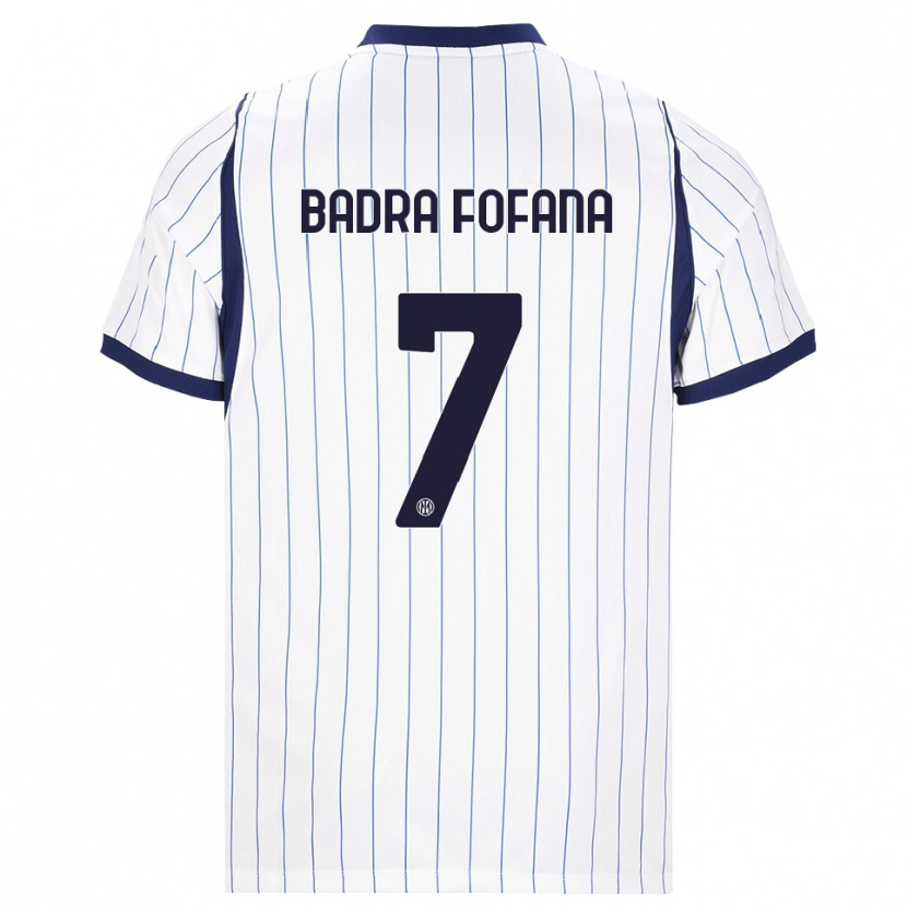 Danxen Hombre Camiseta Aliou Badra Fofana #7 Blanco Azul Marino 2ª Equipación 2026/27 La Camisa México