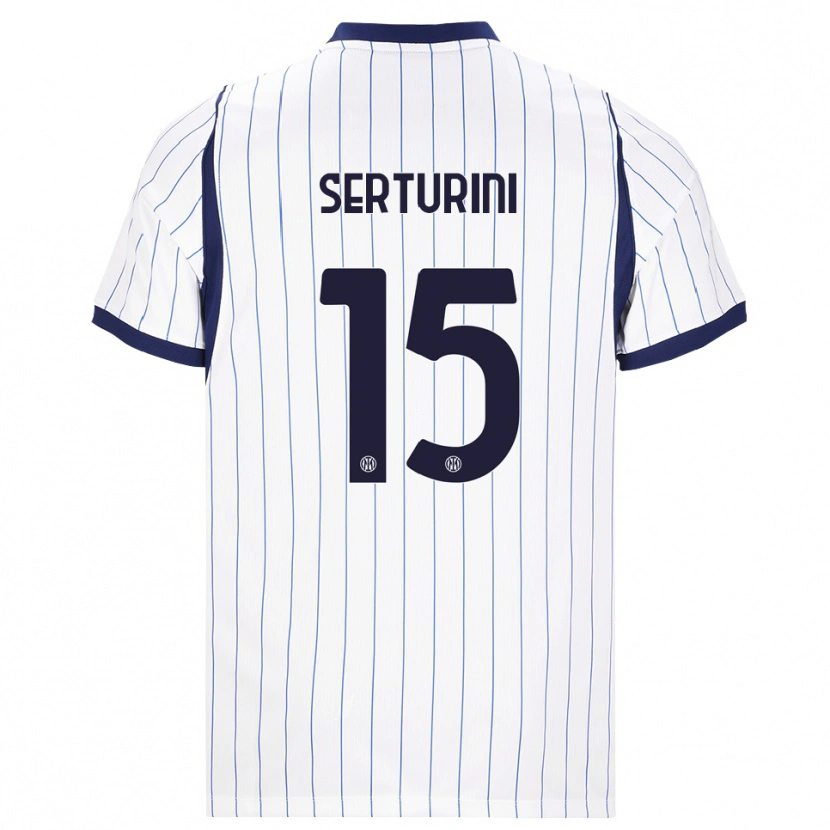 Danxen Hombre Camiseta Annamaria Serturini #15 Blanco Azul Marino 2ª Equipación 2026/27 La Camisa México