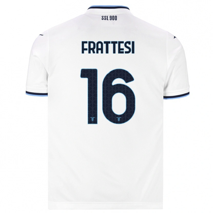 Danxen Hombre Camiseta Davide Frattesi #16 Blanco Azul Marino 2ª Equipación 2026/27 La Camisa México