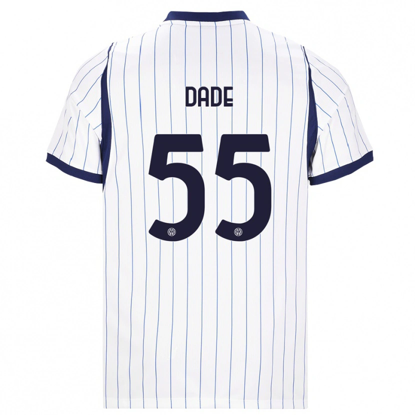 Danxen Hombre Camiseta Emmanuel Dade #55 Blanco Azul Marino 2ª Equipación 2026/27 La Camisa México