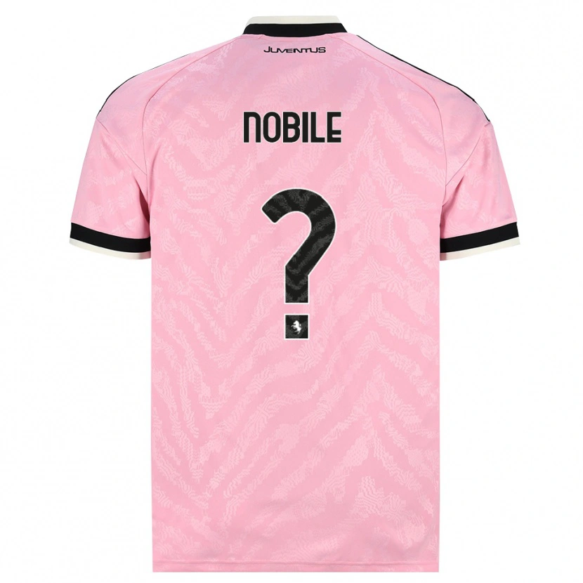 Danxen Hombre Camiseta Alessio Nobile #0 Rosa Negro 2ª Equipación 2026/27 La Camisa México