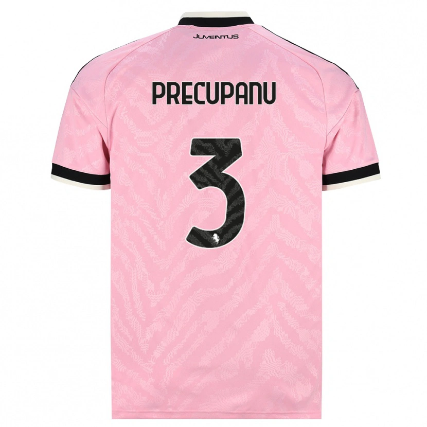 Danxen Hombre Camiseta Stefano Precupanu #3 Rosa Negro 2ª Equipación 2026/27 La Camisa México