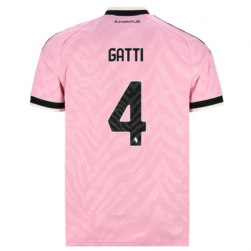Danxen Hombre Camiseta Federico Gatti #4 Rosa Negro 2ª Equipación 2026/27 La Camisa México