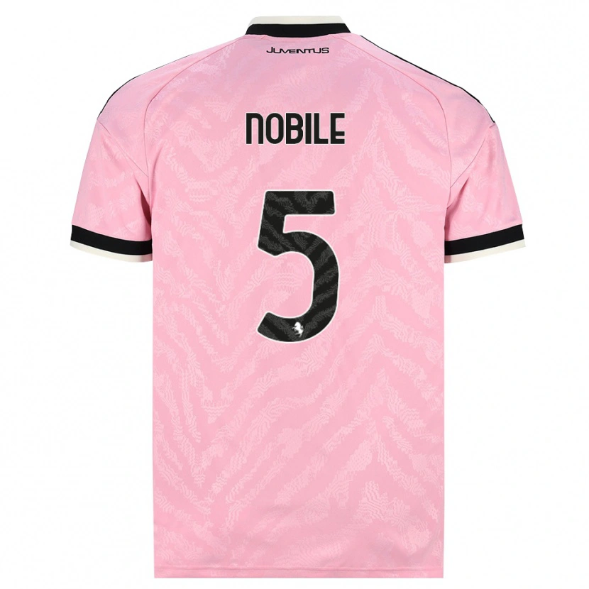 Danxen Hombre Camiseta Riccardo Nobile #5 Rosa Negro 2ª Equipación 2026/27 La Camisa México