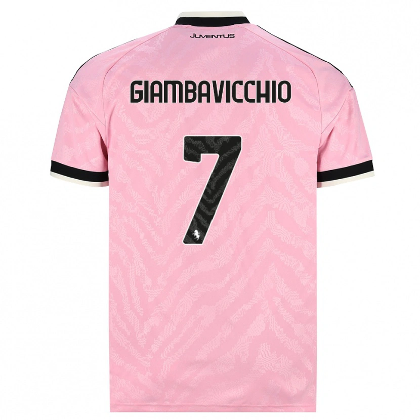 Danxen Hombre Camiseta Franco Giambavicchio #7 Rosa Negro 2ª Equipación 2026/27 La Camisa México