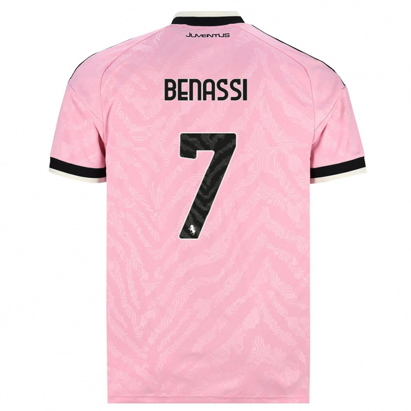 Danxen Hombre Camiseta Federico Benassi #7 Rosa Negro 2ª Equipación 2026/27 La Camisa México