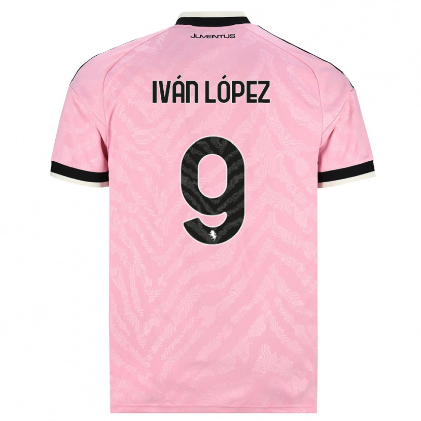 Danxen Hombre Camiseta Iván López #9 Rosa Negro 2ª Equipación 2026/27 La Camisa México