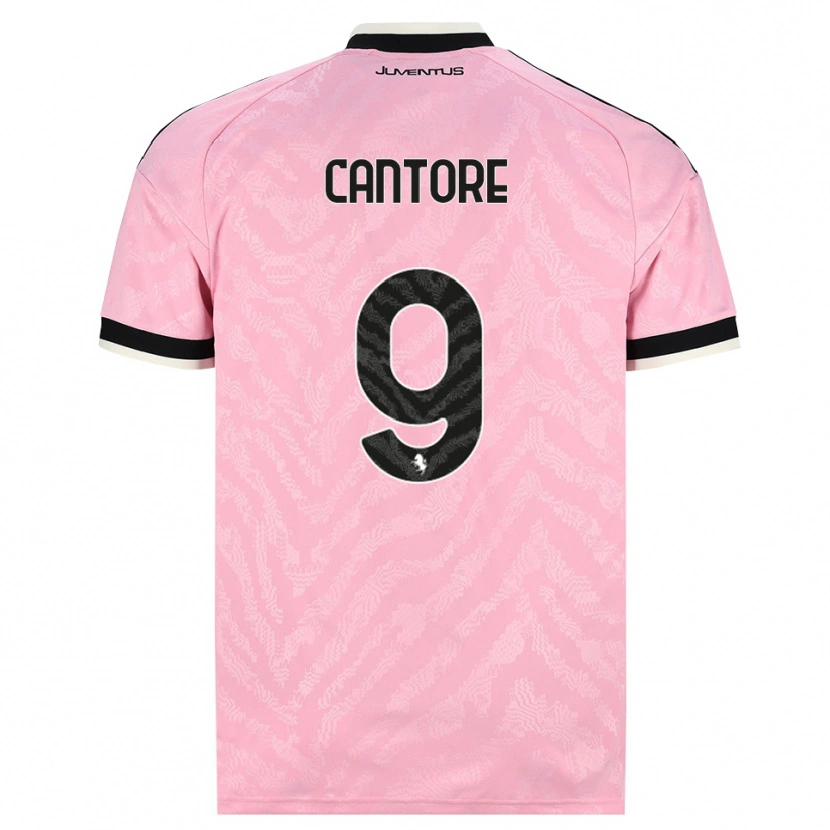 Danxen Hombre Camiseta Sofia Cantore #9 Rosa Negro 2ª Equipación 2026/27 La Camisa México