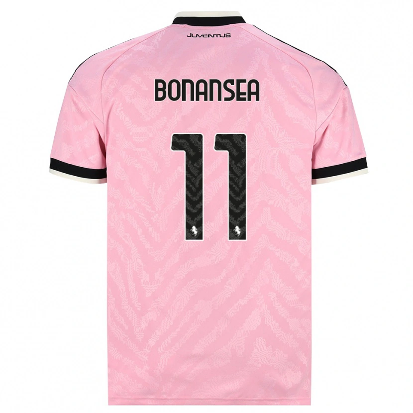 Danxen Hombre Camiseta Barbara Bonansea #11 Rosa Negro 2ª Equipación 2026/27 La Camisa México