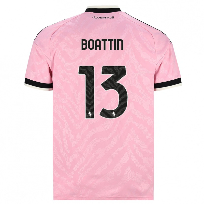 Danxen Hombre Camiseta Lisa Boattin #13 Rosa Negro 2ª Equipación 2026/27 La Camisa México