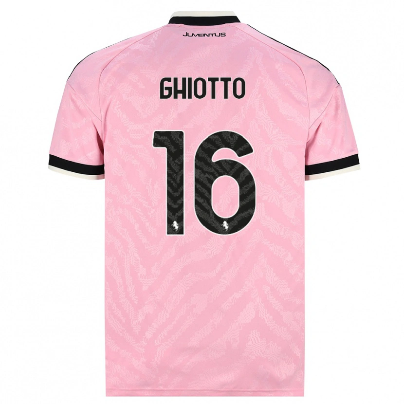 Danxen Hombre Camiseta Alessandro Ghiotto #16 Rosa Negro 2ª Equipación 2026/27 La Camisa México