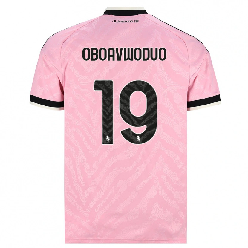 Danxen Hombre Camiseta Justin Oboavwoduo #19 Rosa Negro 2ª Equipación 2026/27 La Camisa México