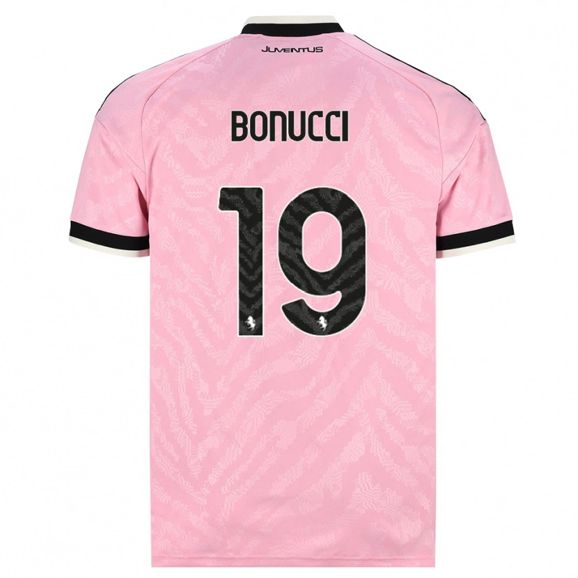 Danxen Hombre Camiseta Leonardo Bonucci #19 Rosa Negro 2ª Equipación 2026/27 La Camisa México