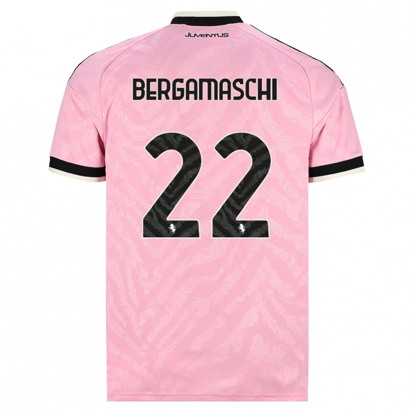 Danxen Hombre Camiseta Valentina Bergamaschi #22 Rosa Negro 2ª Equipación 2026/27 La Camisa México