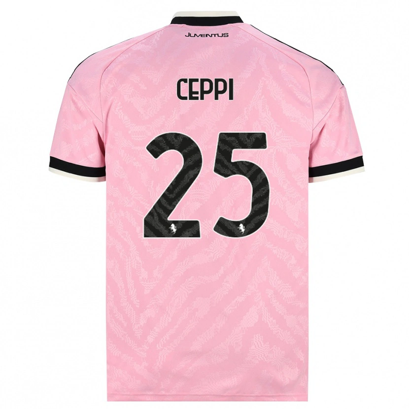 Danxen Hombre Camiseta Paolo Ceppi #25 Rosa Negro 2ª Equipación 2026/27 La Camisa México