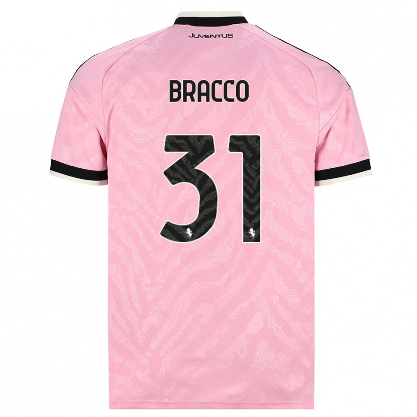 Danxen Hombre Camiseta Luca Bracco #31 Rosa Negro 2ª Equipación 2026/27 La Camisa México
