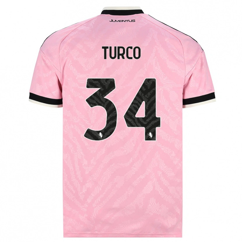 Danxen Hombre Camiseta Stefano Turco #34 Rosa Negro 2ª Equipación 2026/27 La Camisa México