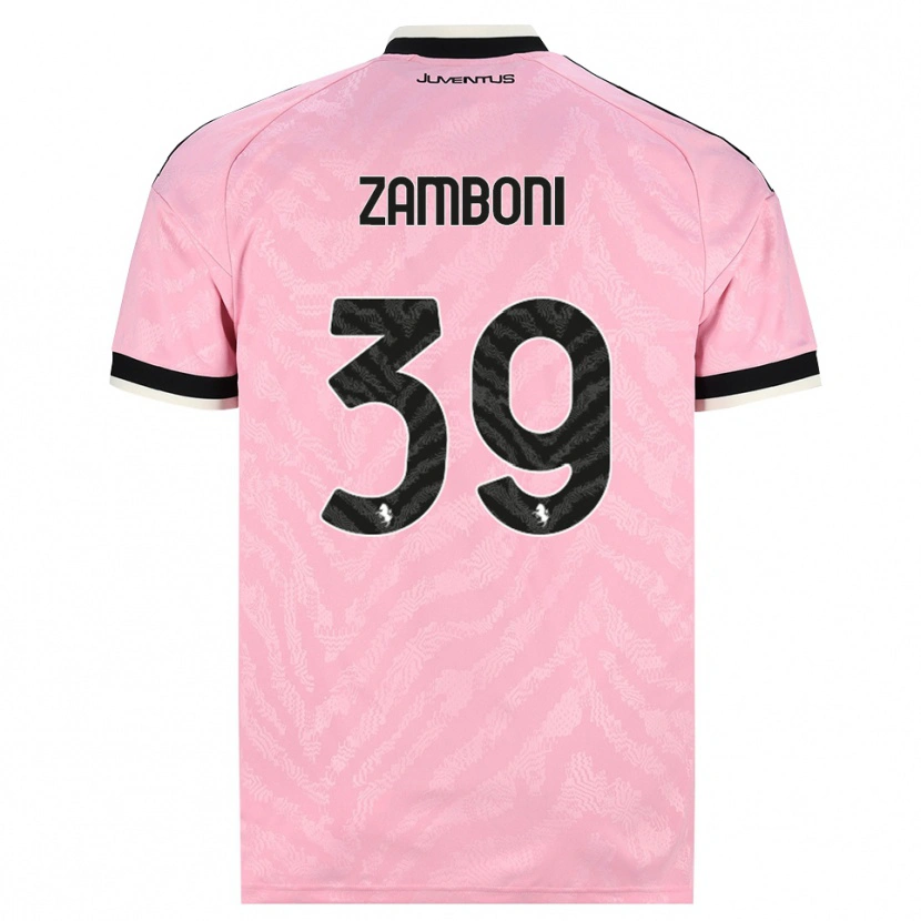 Danxen Hombre Camiseta Marta Zamboni #39 Rosa Negro 2ª Equipación 2026/27 La Camisa México