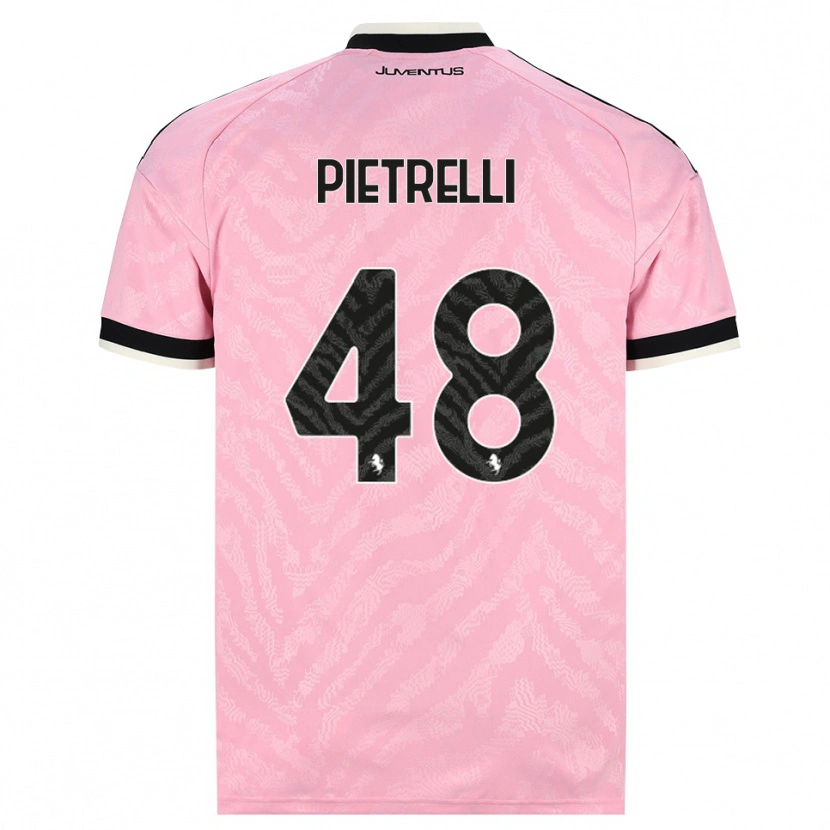 Danxen Hombre Camiseta Alessandro Pietrelli #48 Rosa Negro 2ª Equipación 2026/27 La Camisa México