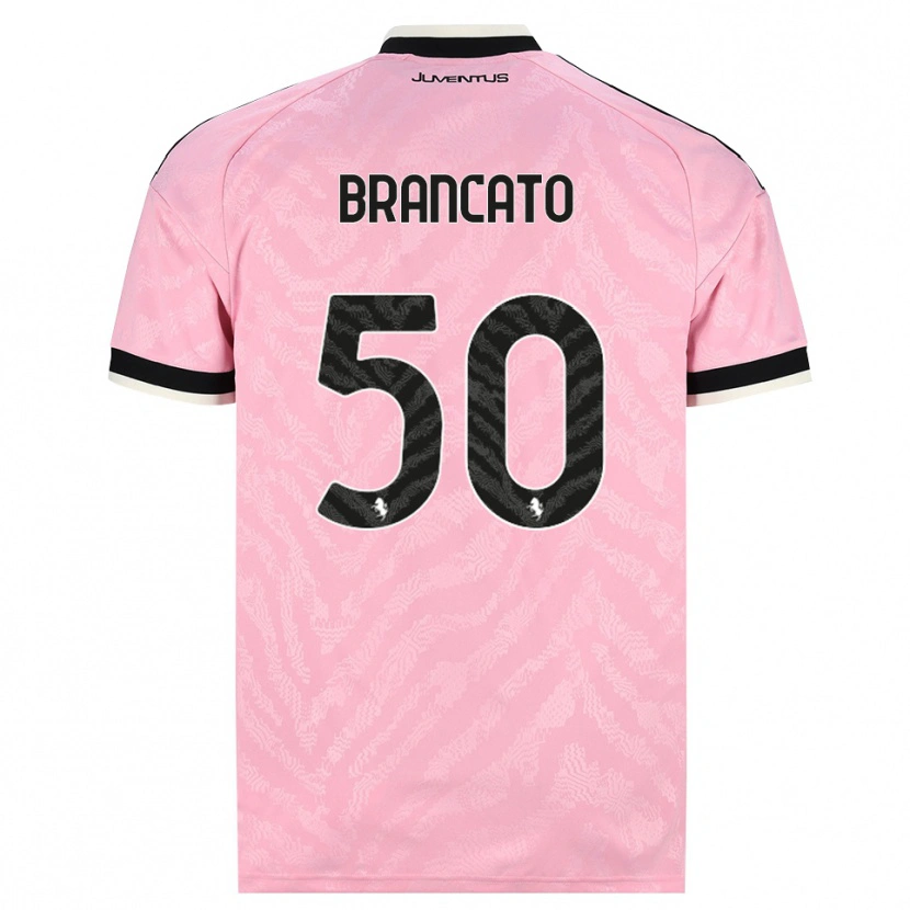 Danxen Hombre Camiseta Alessandro Brancato #50 Rosa Negro 2ª Equipación 2026/27 La Camisa México
