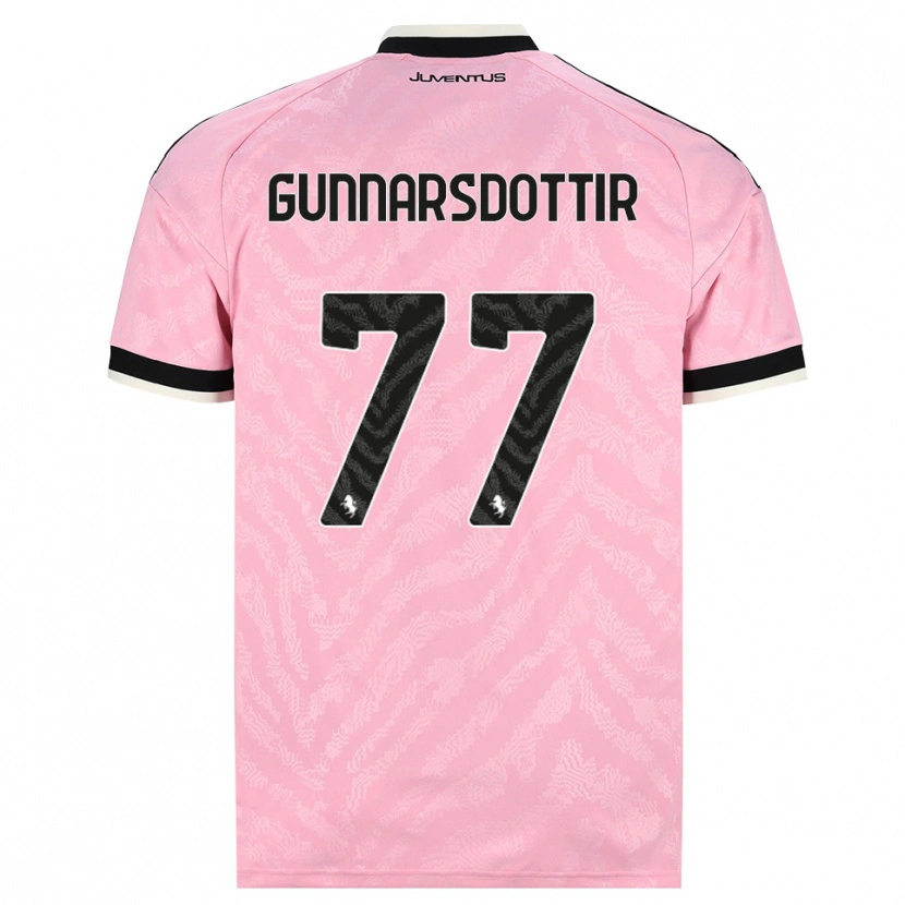 Danxen Hombre Camiseta Sara Bjork Gunnarsdottir #77 Rosa Negro 2ª Equipación 2026/27 La Camisa México