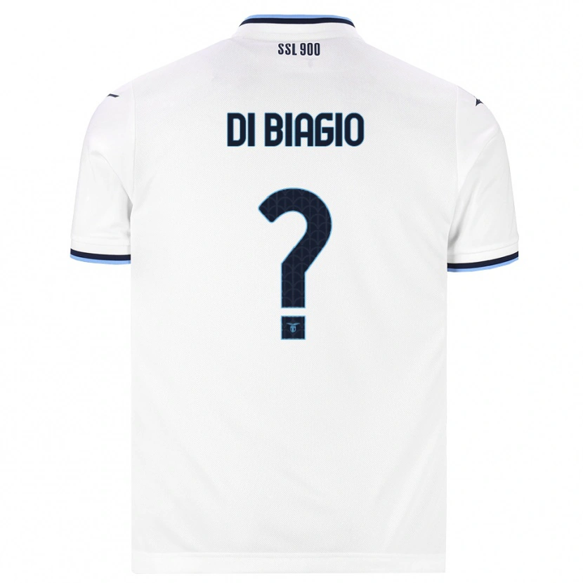 Danxen Hombre Camiseta Simone Di Biagio #0 Blanco Azul Marino 2ª Equipación 2026/27 La Camisa México