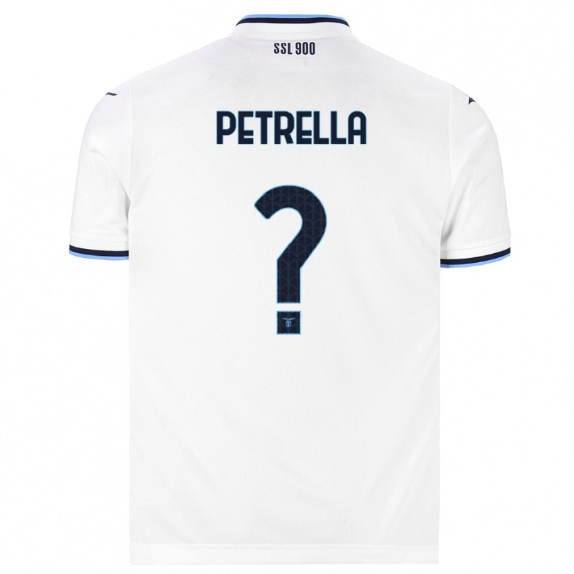 Danxen Hombre Camiseta Anthony Petrella #0 Blanco Azul Marino 2ª Equipación 2026/27 La Camisa México