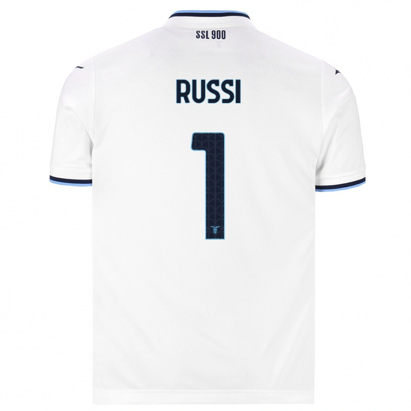 Danxen Hombre Camiseta Gabriele Russi #1 Blanco Azul Marino 2ª Equipación 2026/27 La Camisa México
